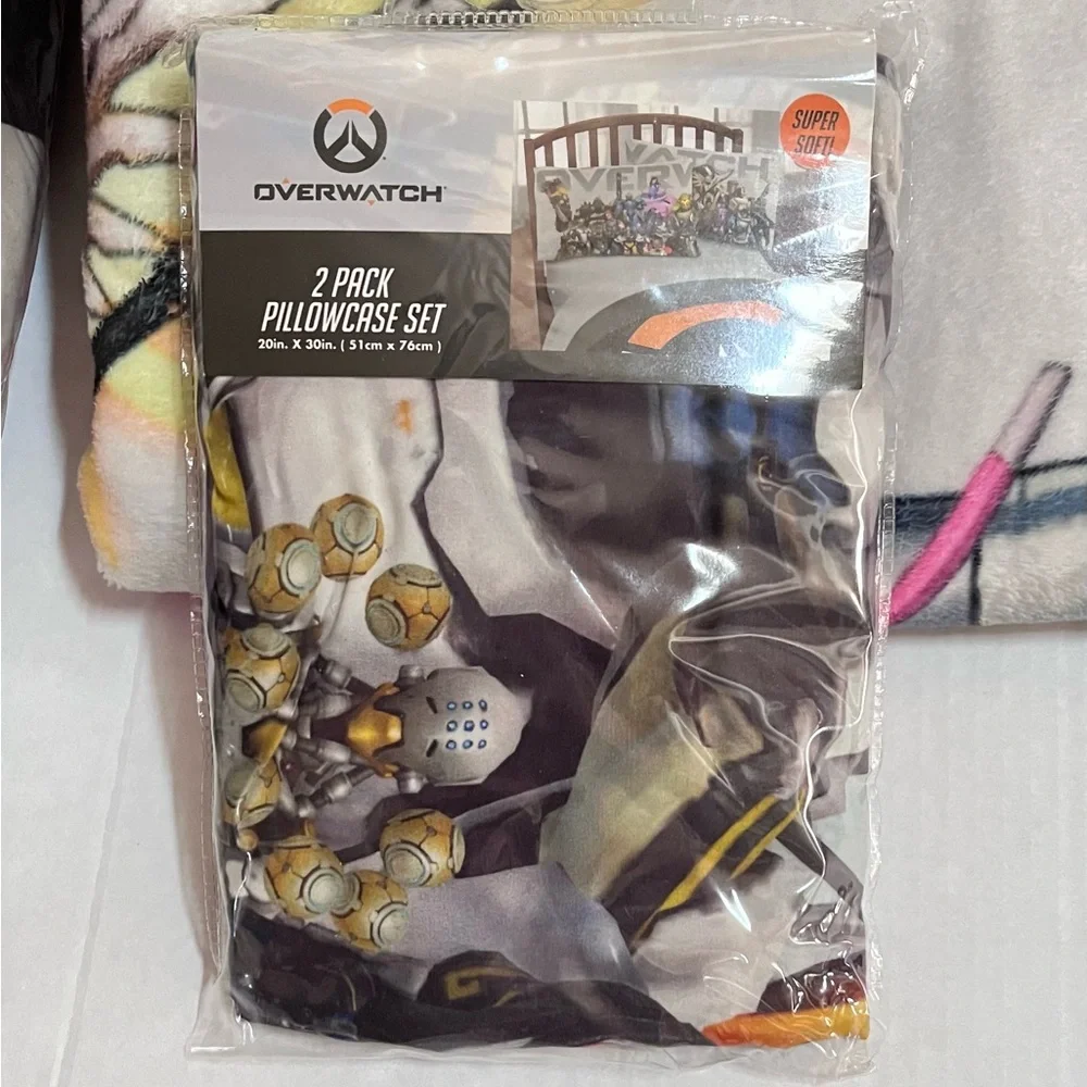 OVERWATCH Comforter Pillow Cases Throw Bundle Bedding Set Full Queen Hot Topic